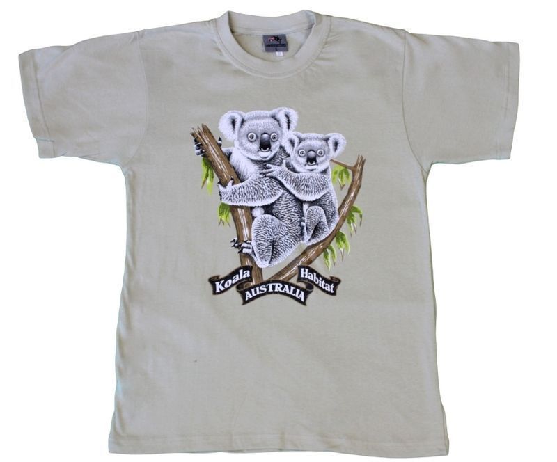 Adult T Shirt Australian Australia Day Souvenir Gift 100/% Cotton Koala Habitat