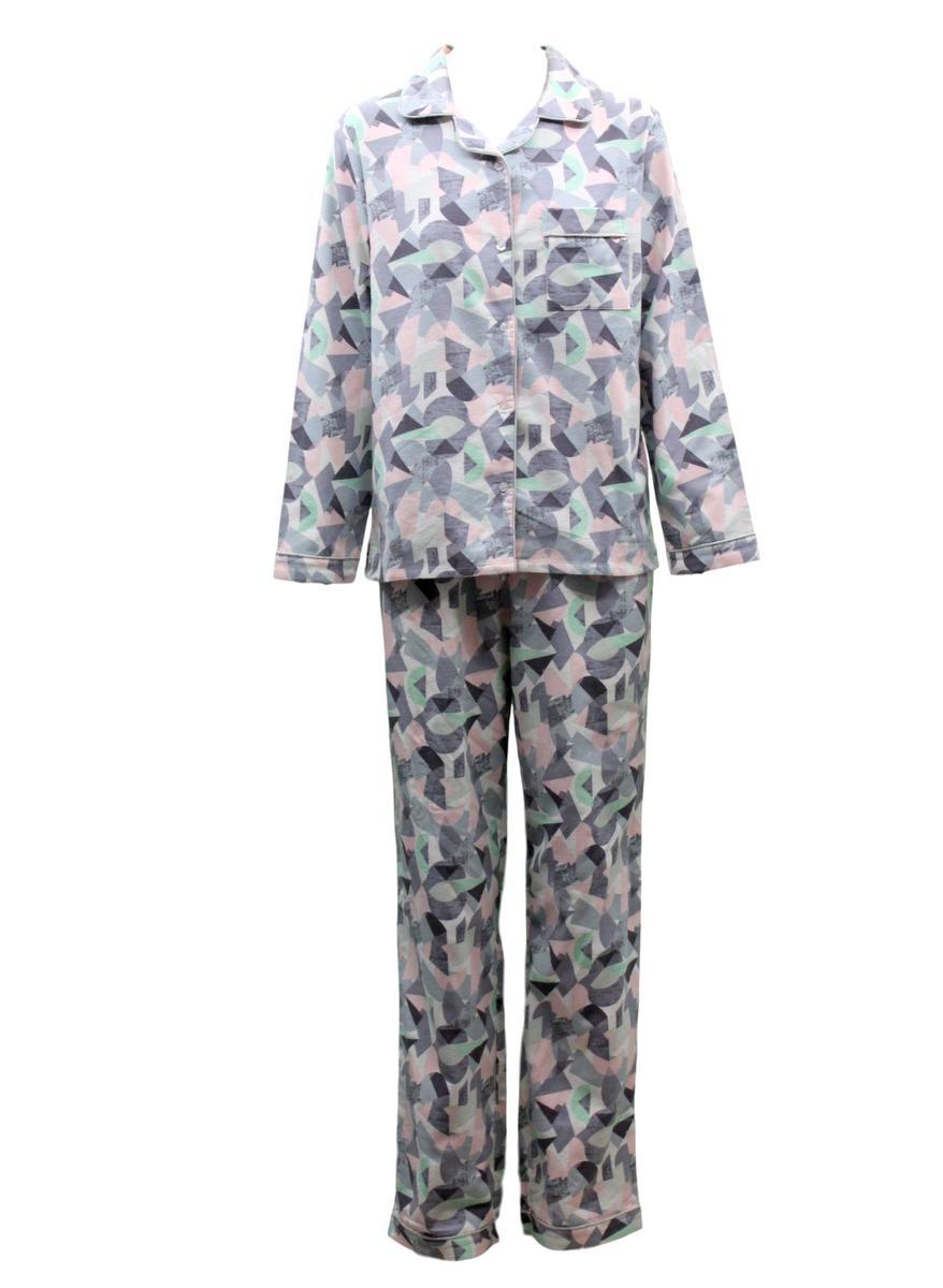 NEW Women/'s Ladies Cotton Flannelette Pajamas Pyjamas PJ Set Two Piece C
