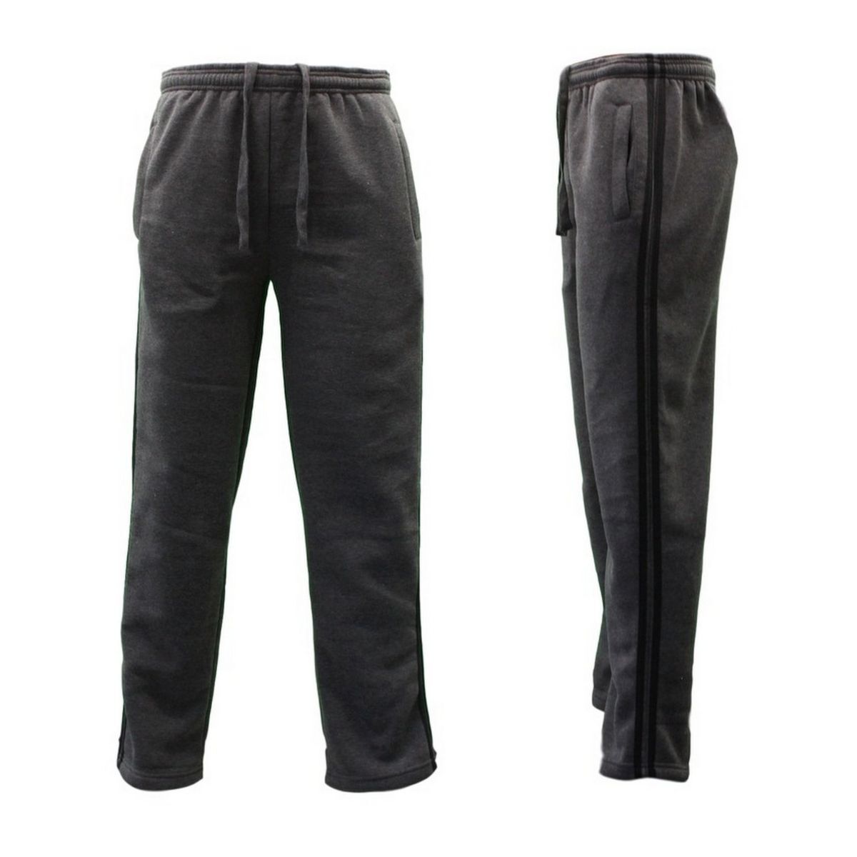 NEW Men's Fleece Lined Track Pants Track Suit Pants Striped Casual