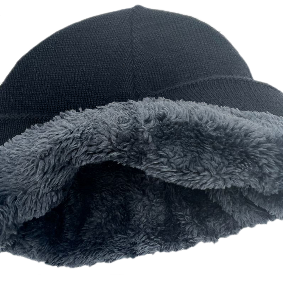 Mens Womens Unisex Beanie Winter Thermal Ski Warm Knitted Sherpa Plain Patterned - Picture 45 of 185