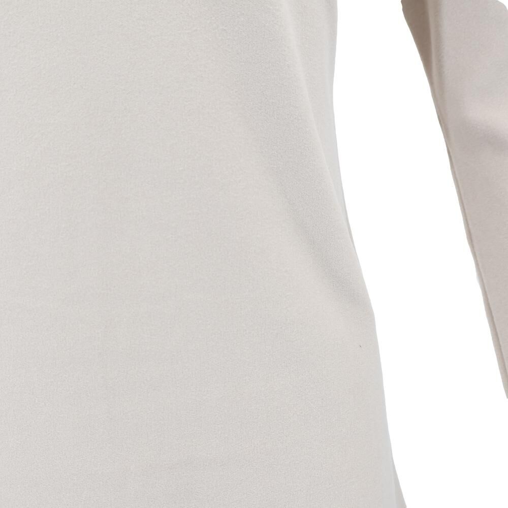 Women's Long Sleeve Thermal Fleece Crew Neck Soft Stretch Plain Color T-Shirt - Picture 33 of 51