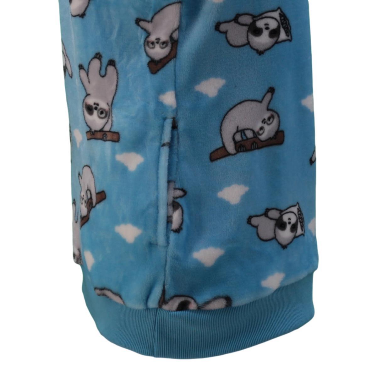 FIL Womens Plush 2pc Set Pyjama Loungewear Fleece Pajamas PJs Sleepwear w Prints - Picture 111 of 153