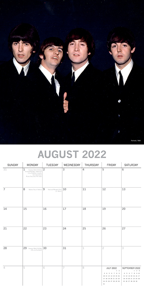 THE BEATLES 2021 Square 16 Month Wall Calendar Month View Gift 
