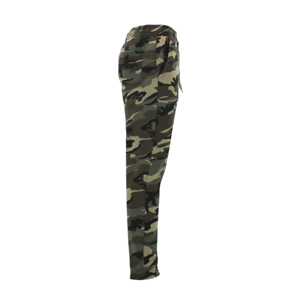 Mens Camouflage Track Pants Fleece Lined Jogger Camo 3 Pockets Sweatpants - Picture 9 of 25