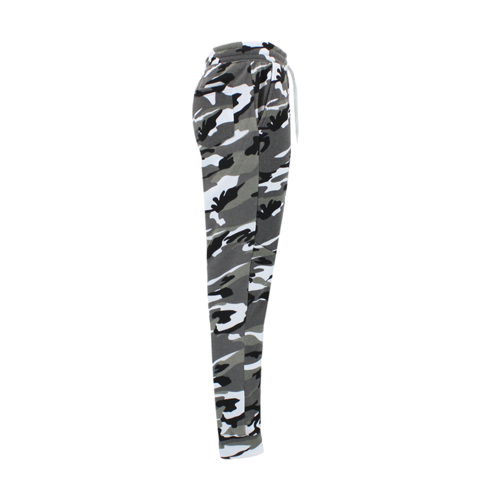 Mens Camouflage Track Pants Fleece Lined Jogger Camo 3 Pockets Sweatpants - Picture 24 of 25