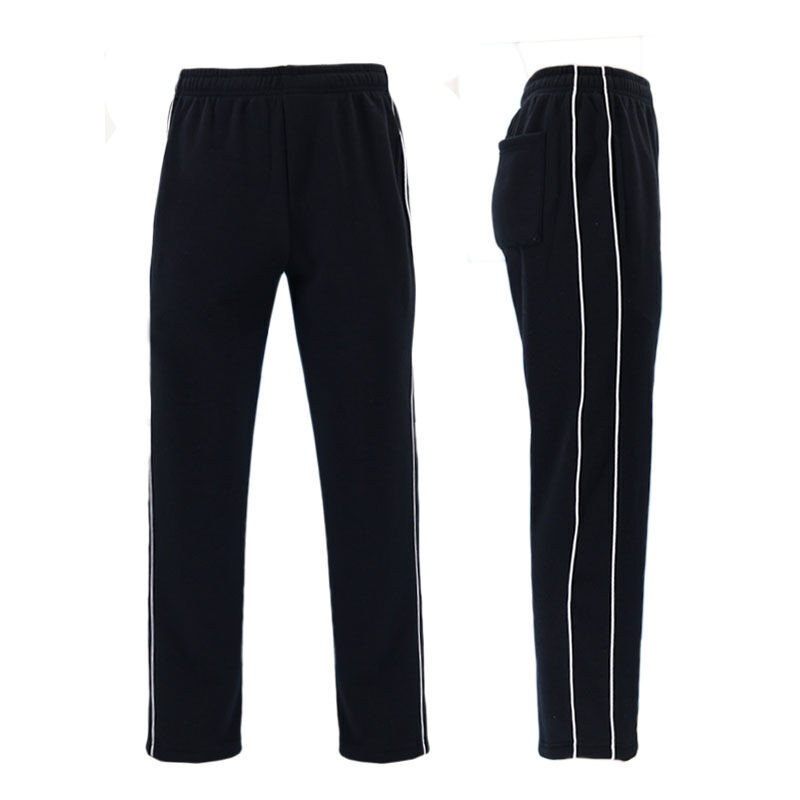 Men's Fleece Track Pants Straight Leg Elastic Waist Warm Casual Joggers - Picture 7 of 33