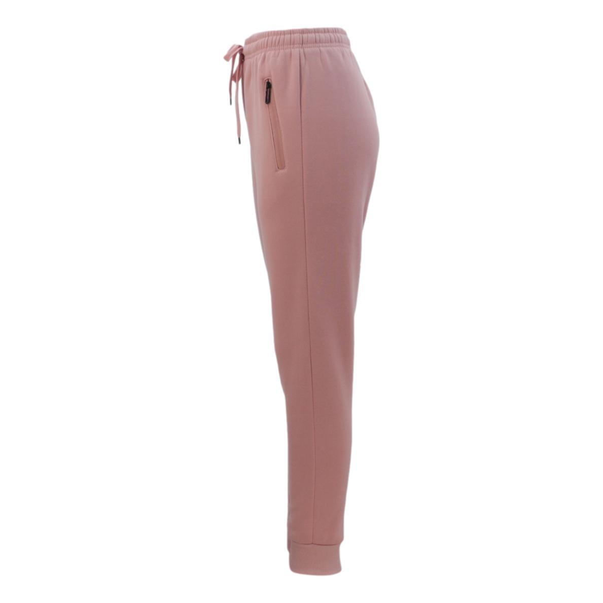 Women's Track Pants Soft Fleece Slim Cuff w Zipped Pockets Ladies Trackies Basic - Picture 33 of 57