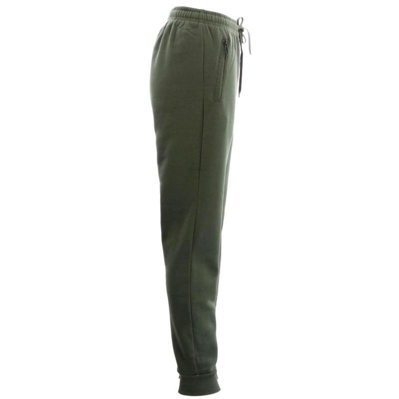Women's Track Pants Soft Fleece Slim Cuff w Zipped Pockets Ladies Trackies Basic - Picture 35 of 57