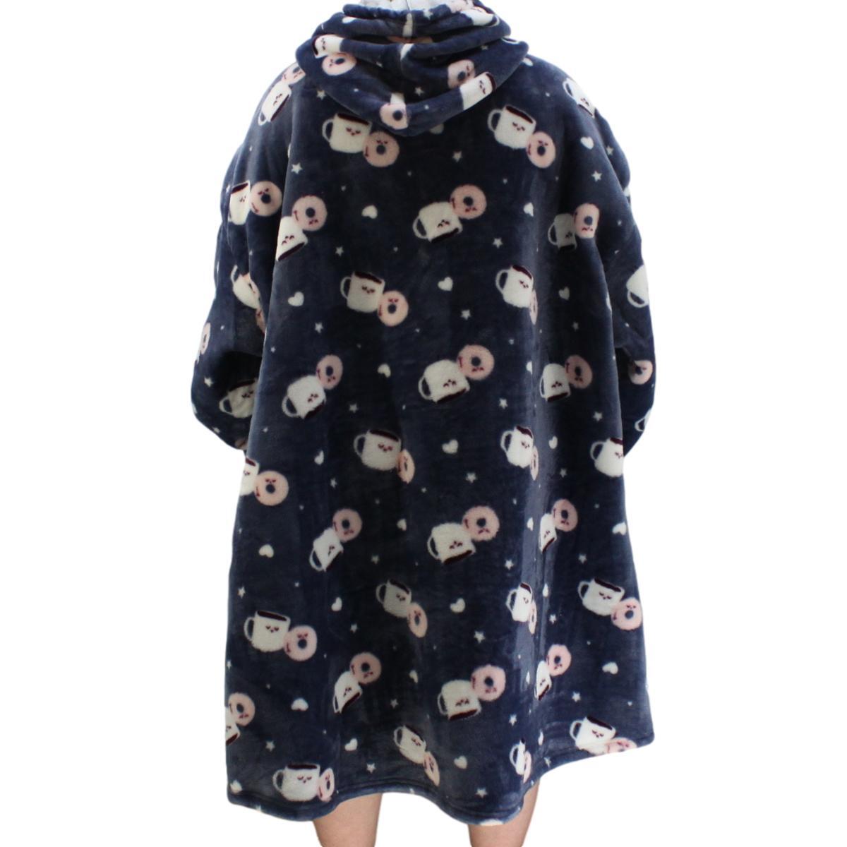 FIL Oversized Hoodie Blanket Oodie Plush Warm Big Fleece Soft Winter