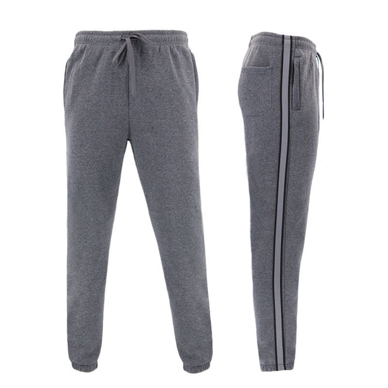 Men's Fleece Track Pants Joggers Elastic Cuff Zip Pockets Casual Sweatpants - Picture 14 of 24