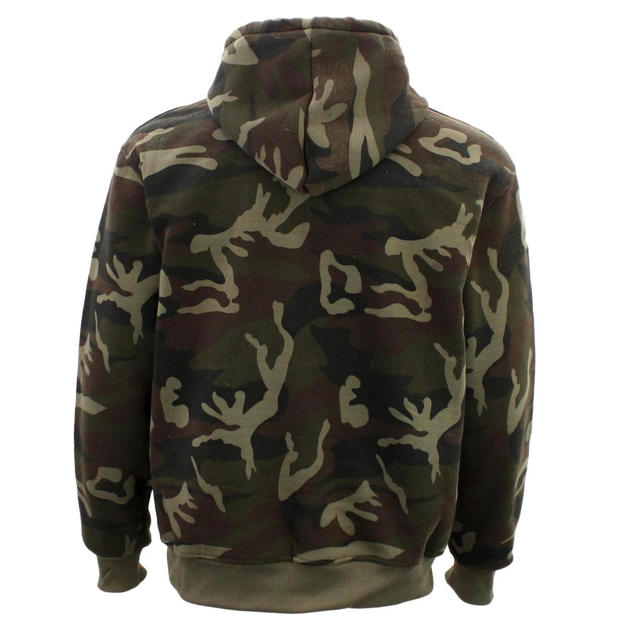 FIL Adult Men's Camo Pullover Hoodie Fleeced Camouflage Military Print ...