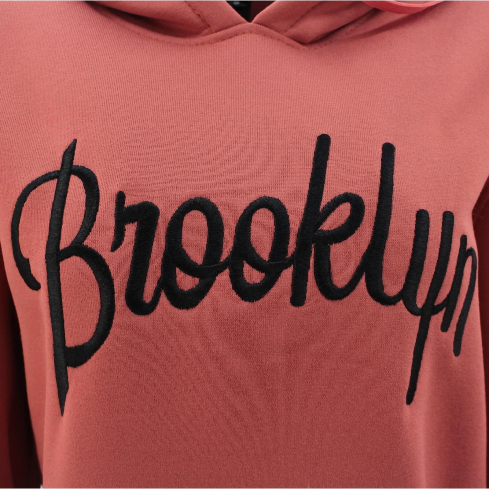 Men's Fleece Hoodie Pullover Hooded Jumper Sweater Embroidered BROOKLYN S to 5XL - Picture 121 of 137