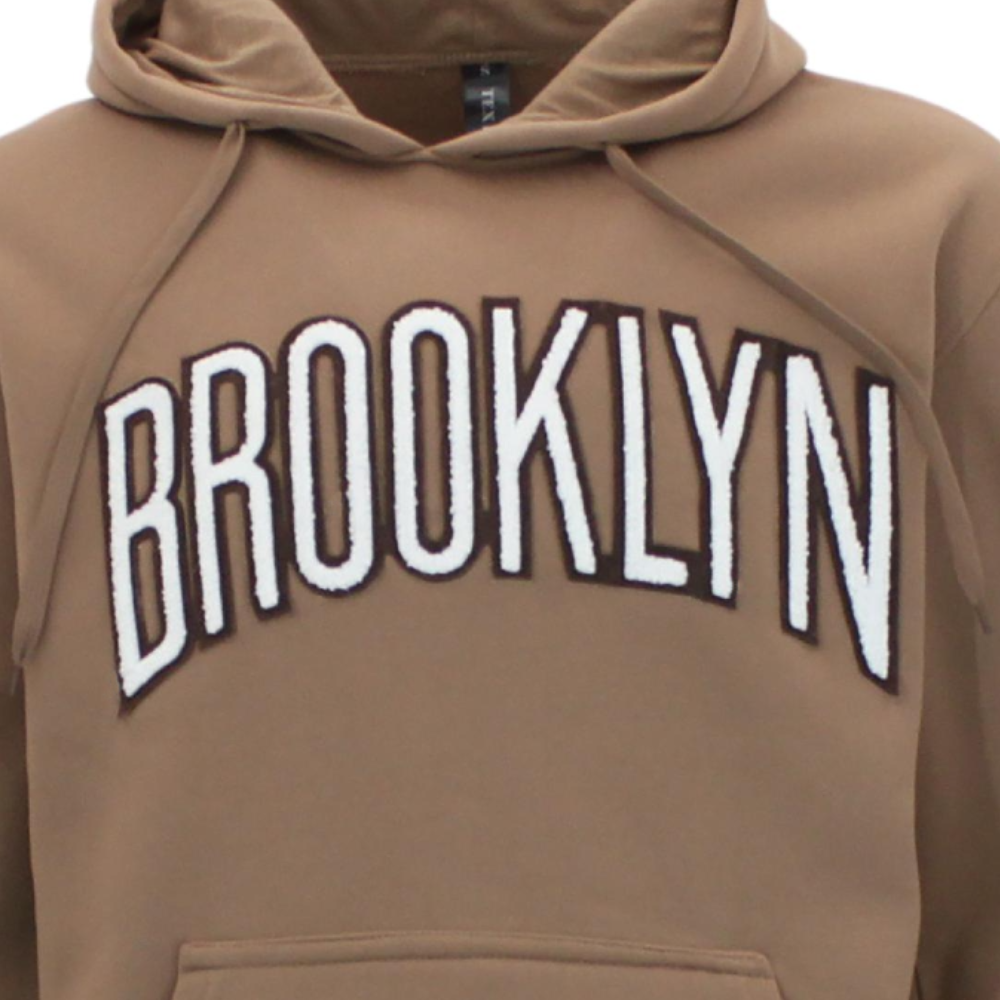 FIL Mens Fleece Hoodie Pullover Hooded Embroidered Jumper Sweater - BROOKLYN - Picture 27 of 49