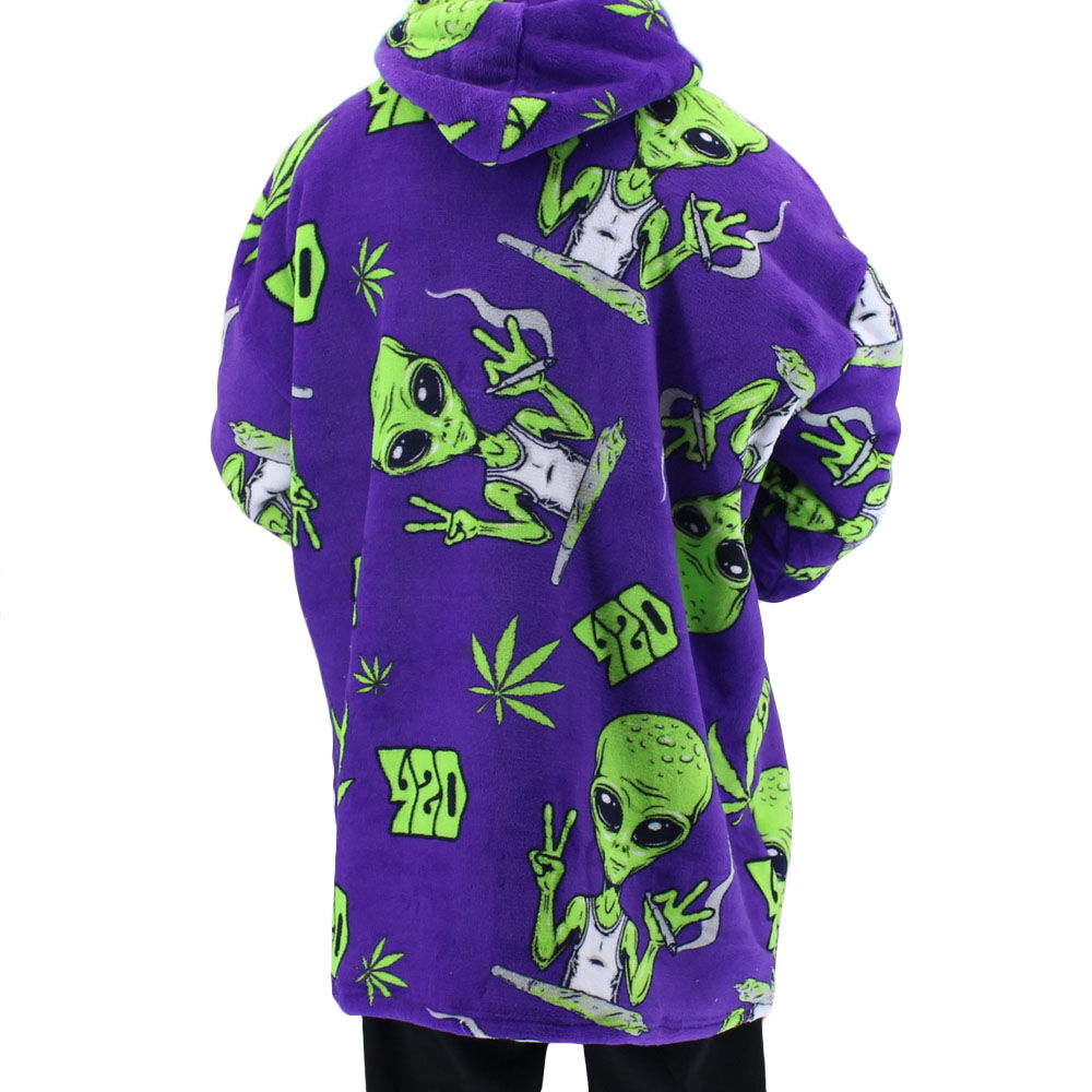 FIL Oversized Hoodie Blanket Plush Warm Big Fleece Soft Pullover Adult Kids - Picture 72 of 89