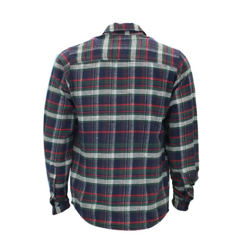 Men's Flannelette Shirt Long Sleeve Check Print Pattern Cotton Flannel - Picture 33 of 65