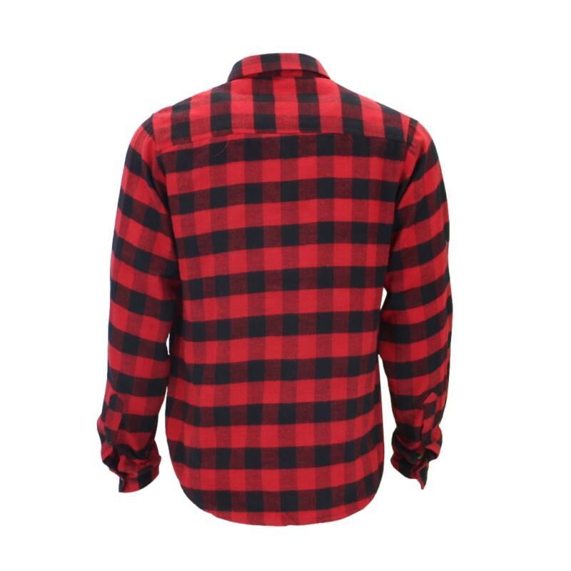 Men's Flannelette Shirt Long Sleeve Check Print Pattern Cotton Flannel - Picture 47 of 65