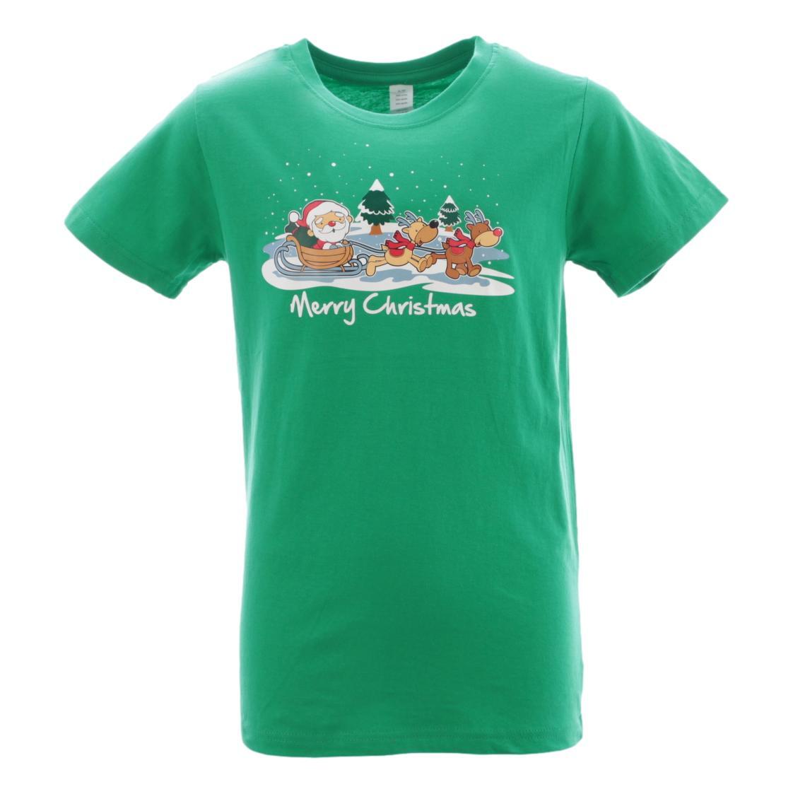 Kids Boys Girls Christmas Xmas T Shirt Tree 100 Cotton Red Green Size 016 NEW eBay