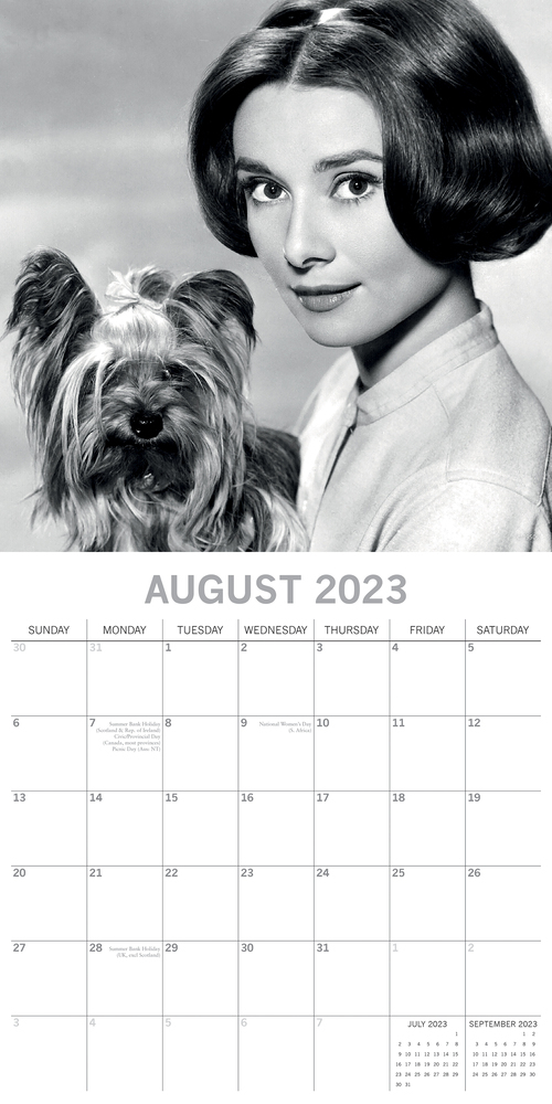 Audrey Hepburn - 2023 Square Wall Calendar 16 month by Gifted Stationery Audrey Hepburn - 2023 Square Wall Calendar 16 month by Gifted Stationery