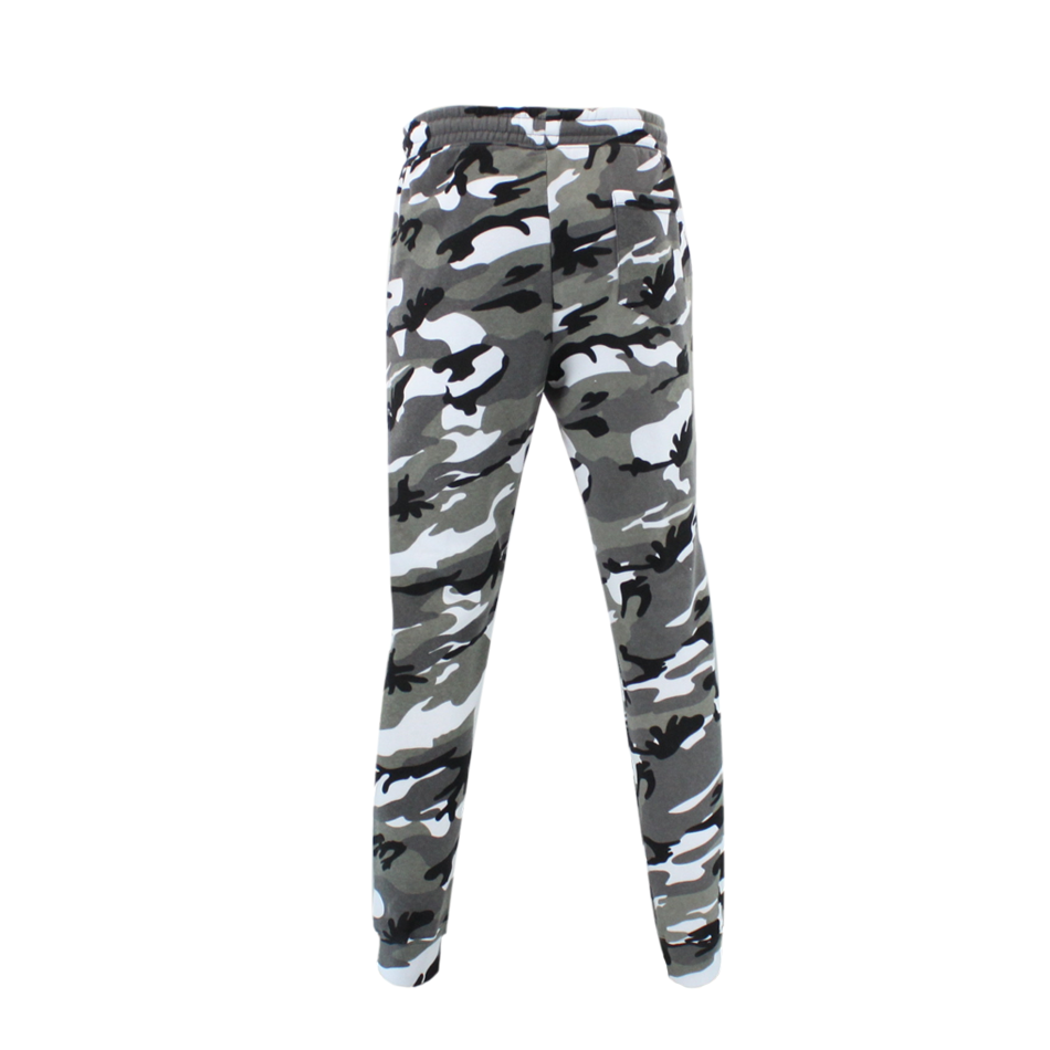 Mens Camouflage Track Pants Fleece Lined Jogger Camo 3 Pockets Sweatpants - Picture 25 of 25