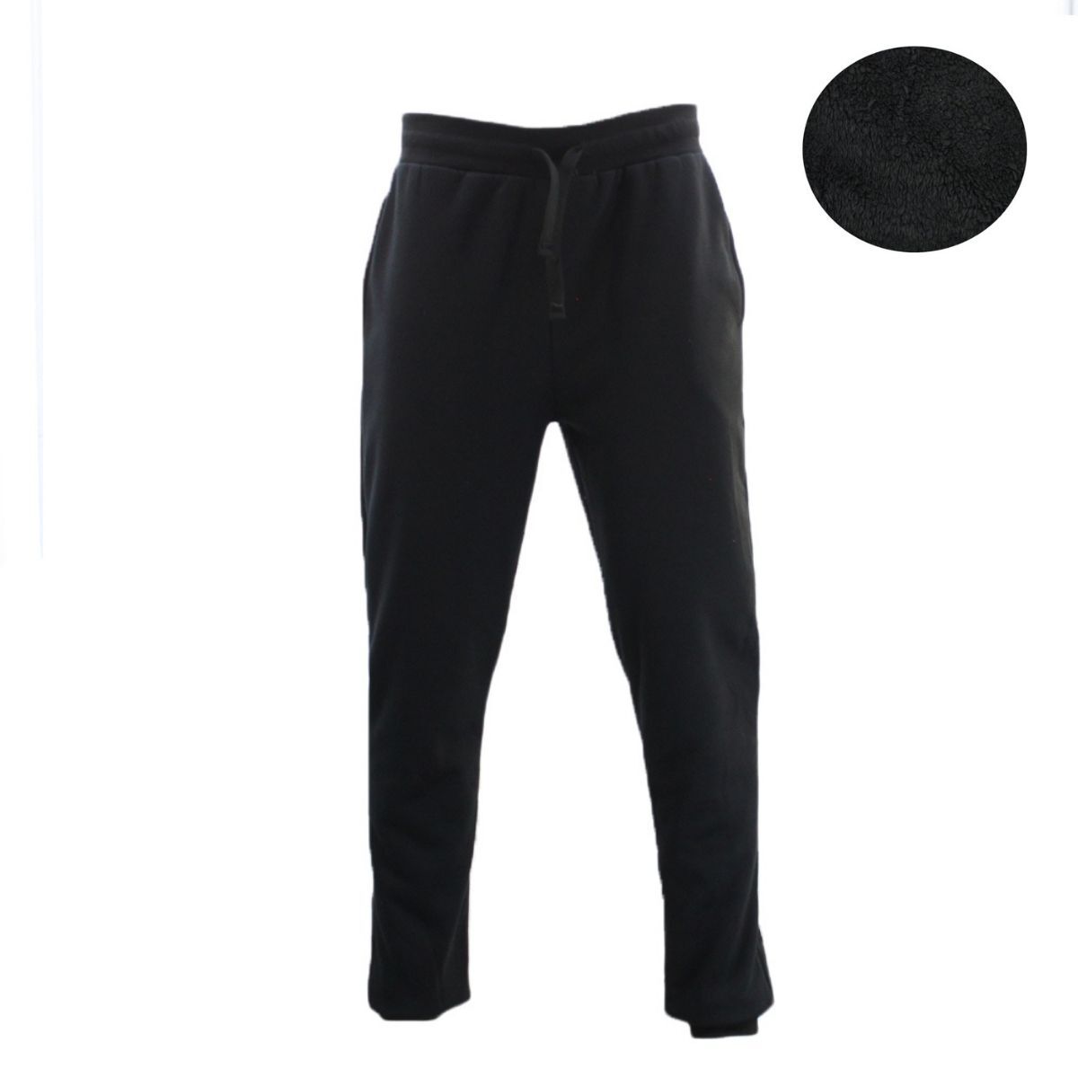 2-Pack: Men's Winter Warm Thick Sherpa Lined Jogger Track Pants with  Pockets - Walmart.com