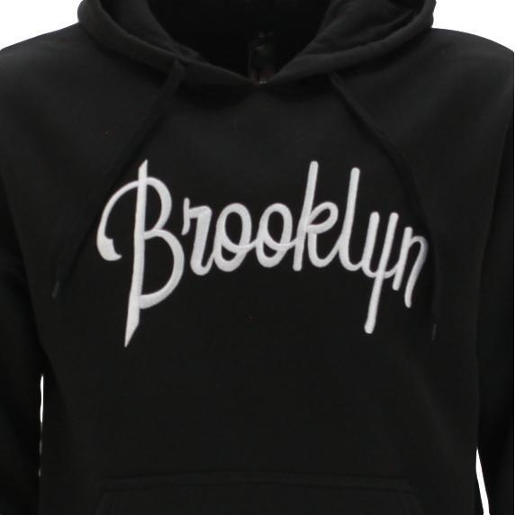 Men's Fleece Hoodie Pullover Hooded Jumper Sweater Embroidered BROOKLYN S to 5XL - Picture 13 of 137