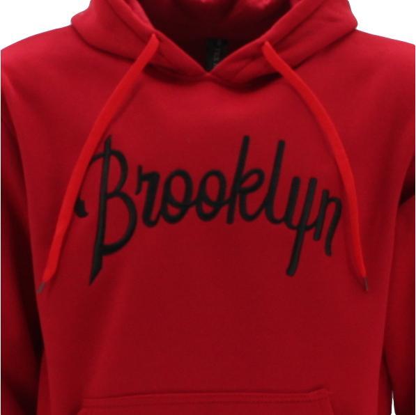 Men's Fleece Hoodie Pullover Hooded Jumper Sweater Embroidered BROOKLYN S to 5XL - Picture 29 of 137