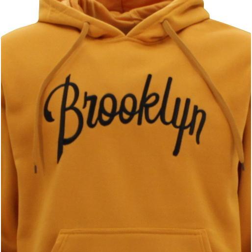 Men's Fleece Hoodie Pullover Hooded Jumper Sweater Embroidered BROOKLYN S to 5XL - Picture 65 of 137