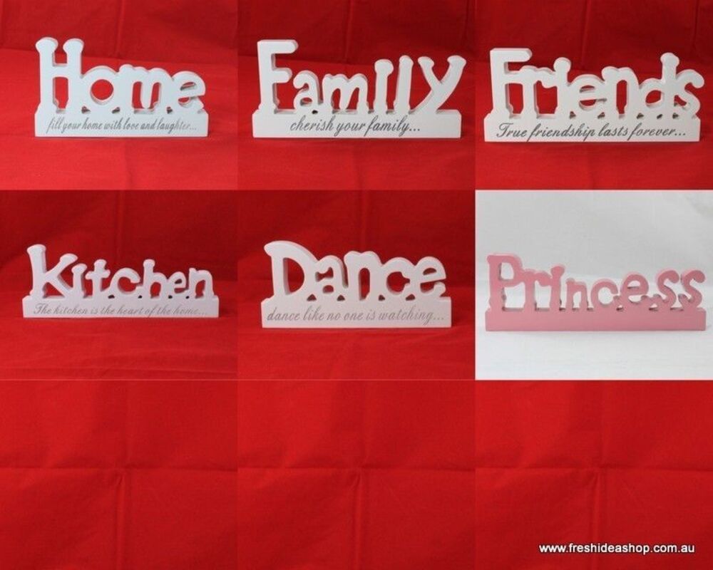 Download Wooden Block Words Freestanding Plaque - Princess - Fresh ...