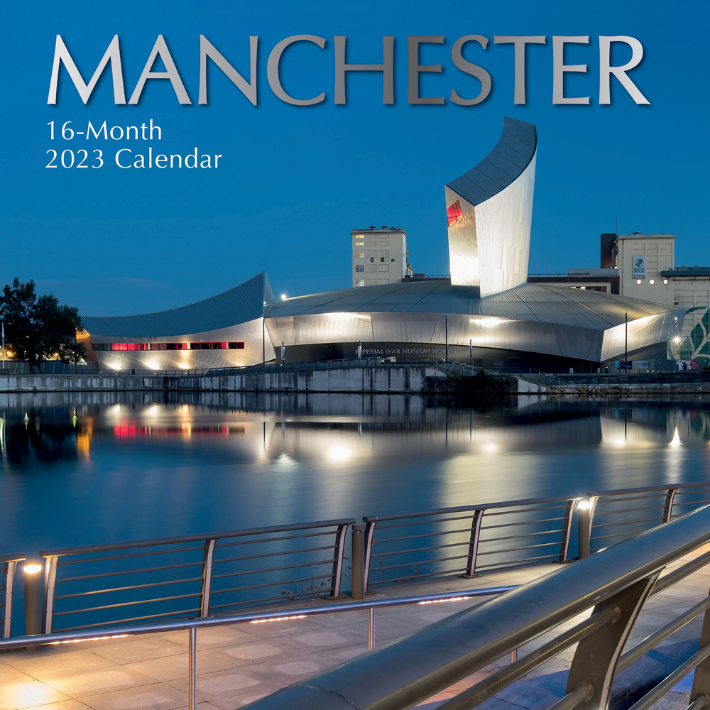 Manchester - 2023 Square Wall Calendar 16 month by Gifted Stationery Manchester - 2023 Square Wall Calendar 16 month by Gifted Stationery