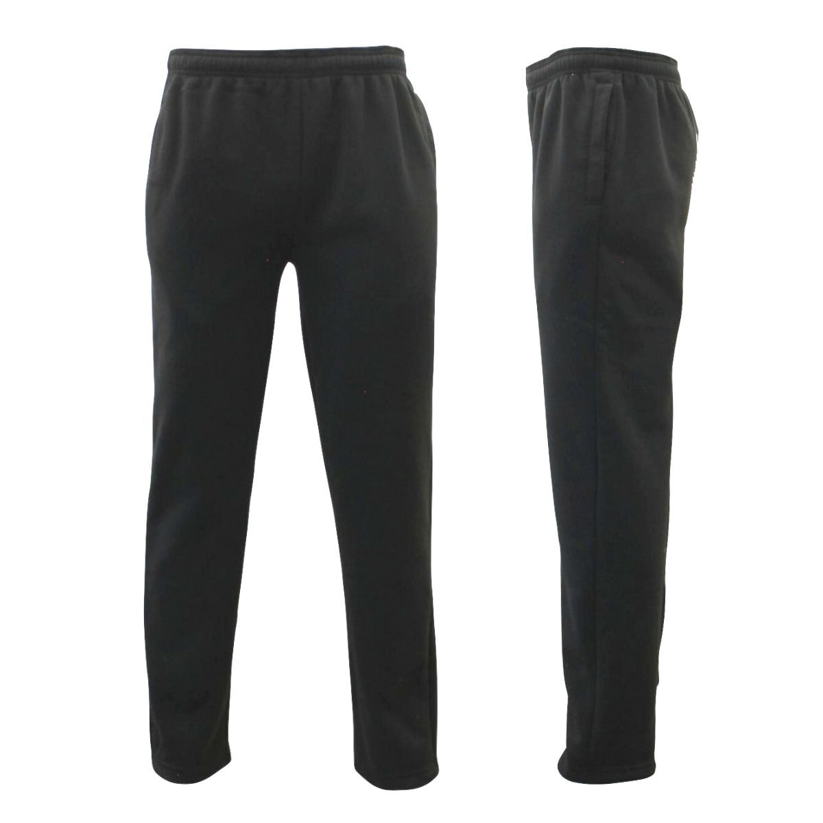 Men's Fleece Lined Track Pants Low Pill Suit Pants Casual Winter