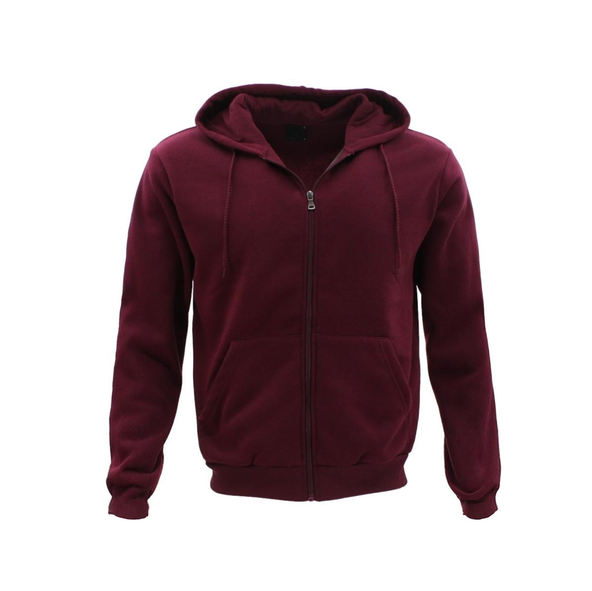 Adult Unisex Men's Zip Up Hoodie w Fleece Hooded Jacket Jumper Basic ...