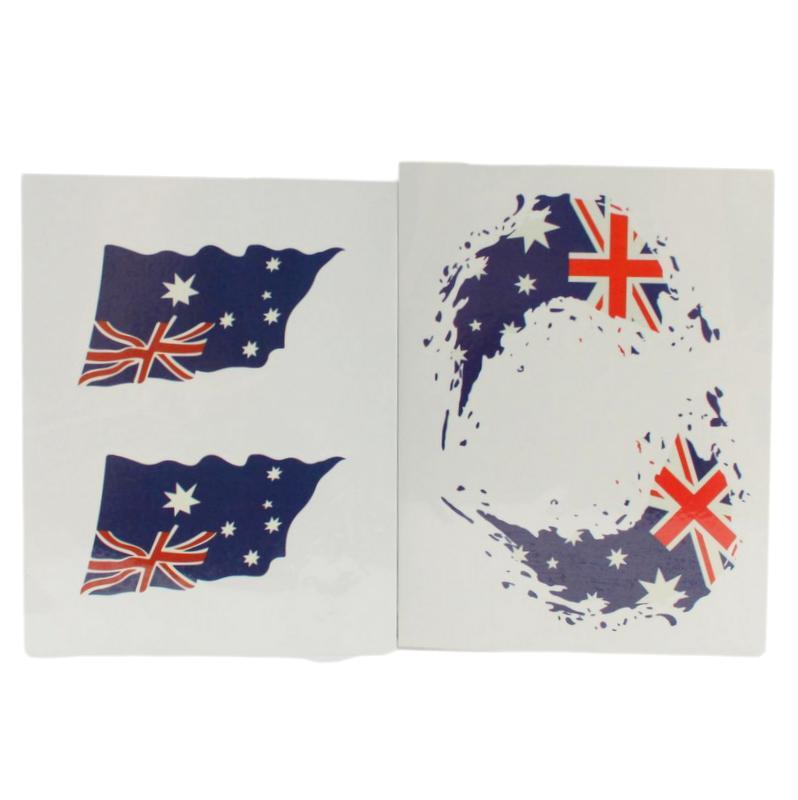 Australia Themed Tattoos Flags and Animals 1 Sheet  Australia Day   Occasion and Event Party Supplies  Discount Party Supplies