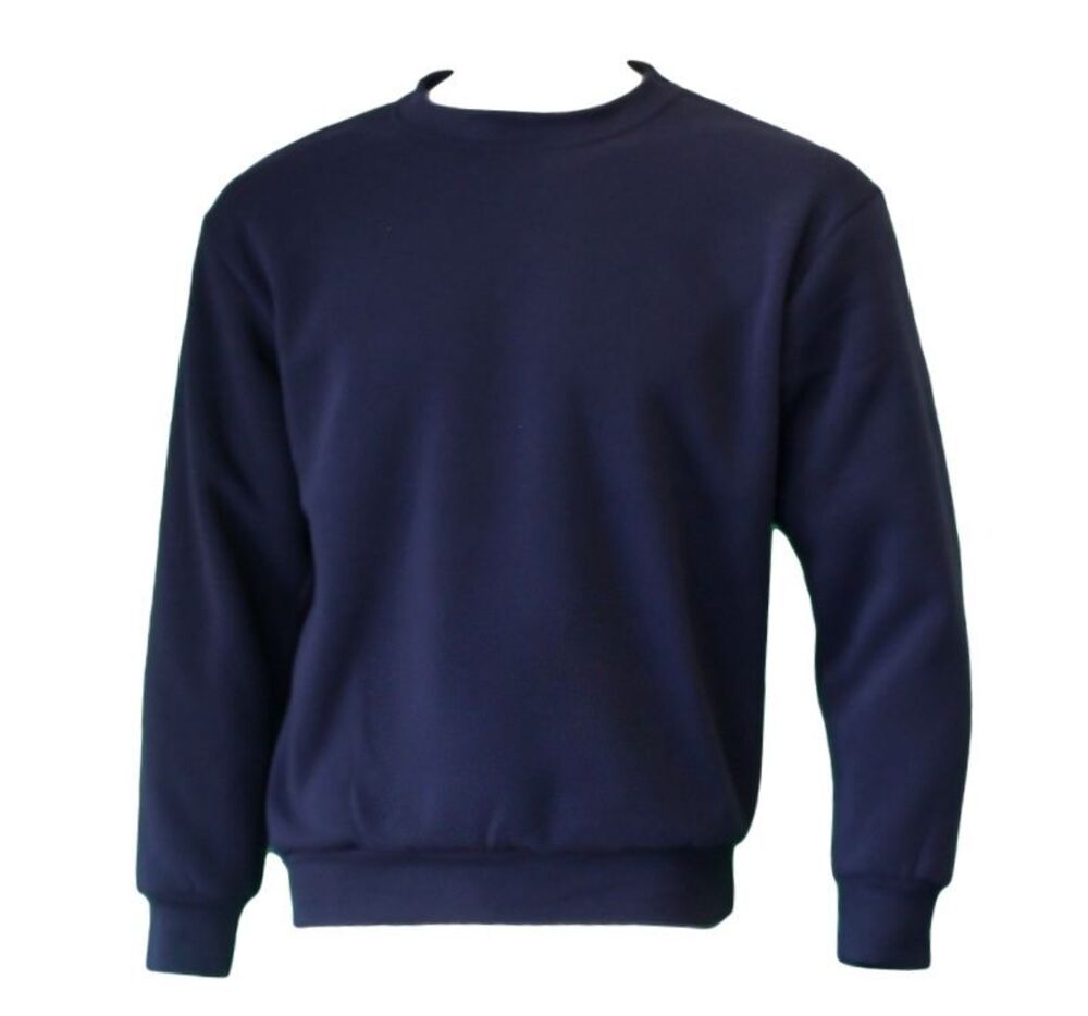 New Men's Adult Unisex Crew Neck Jumper Sweater Pullover Basic Blank ...