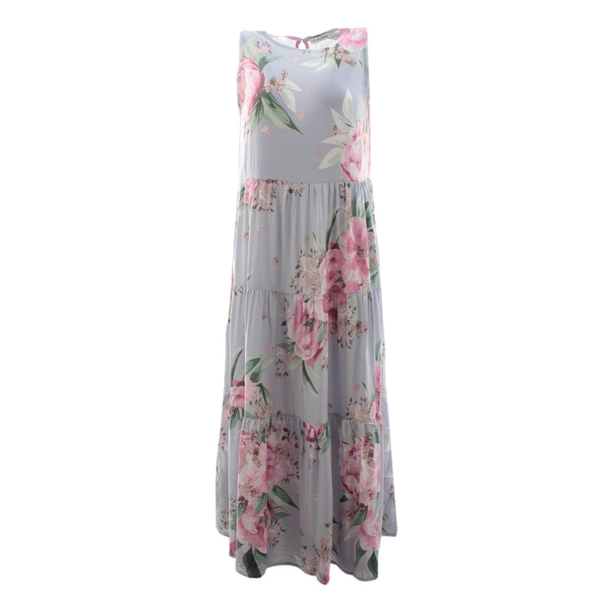 FIL Women's Sleeveless Maxi Summer Dress Boho Floral Beach Party Long Sundress - Picture 19 of 25
