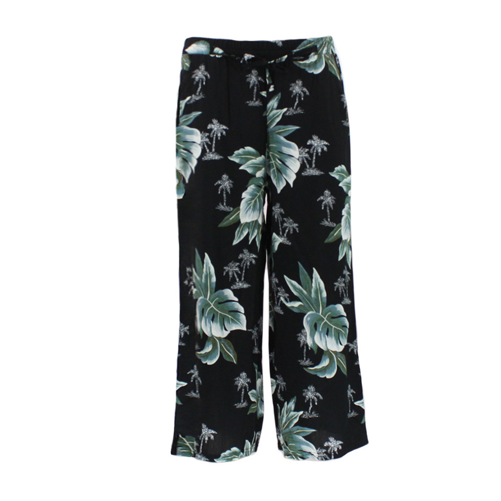 FIL Women's Culottes Resort Pants Wide Leg Ankle Length Harem Trouser Boho - Picture 5 of 21