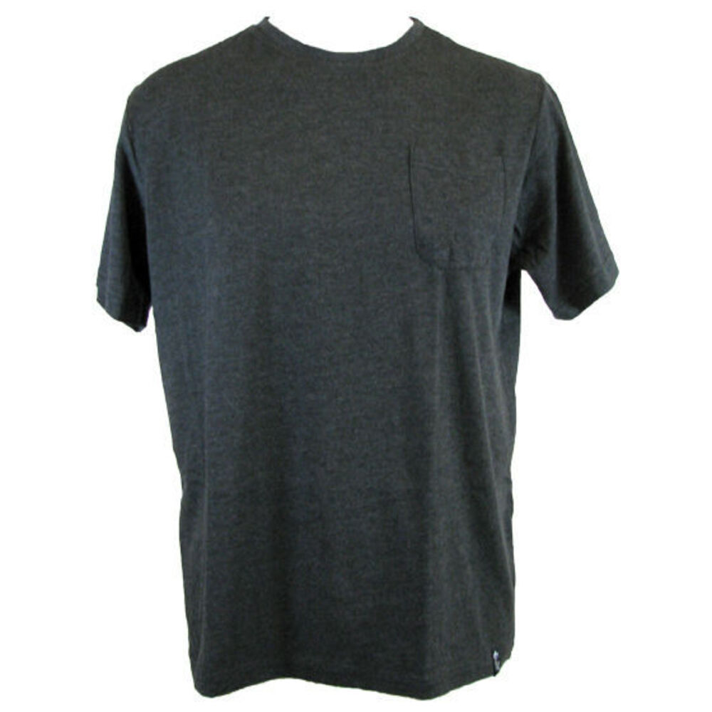 NEW Men's Plain Basic COTTON T-SHIRT White Black with Pocket Size S M L ...