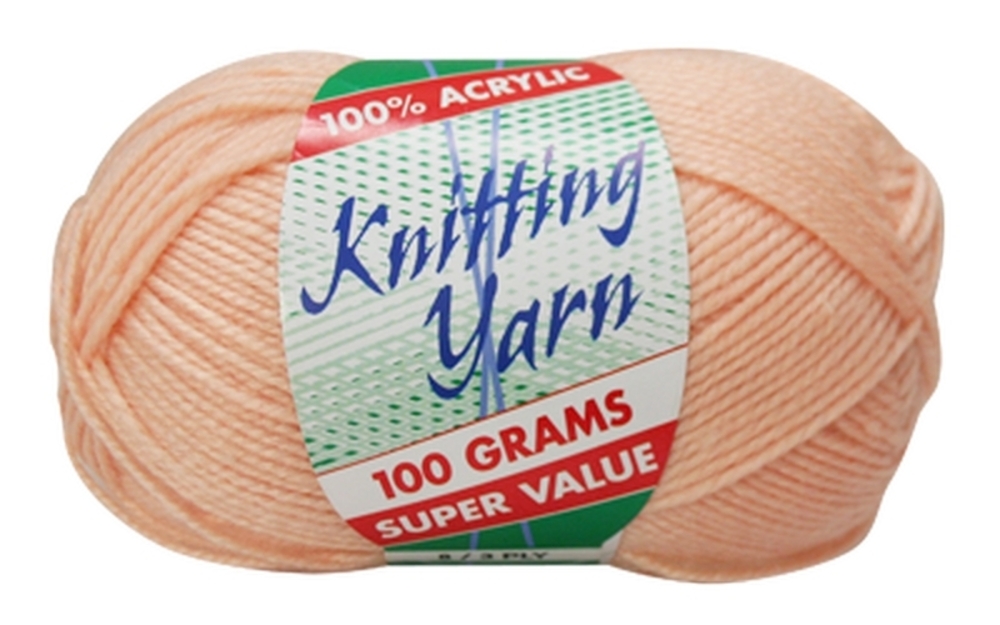 5x 100g Knitting Yarn 3/8 Ply Super Soft Acrylic Knitting Wool Solid