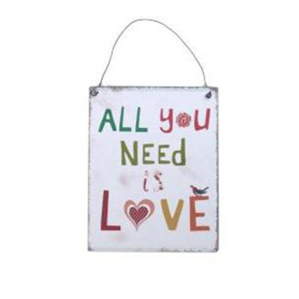 Metal Tin Wall Plaque Decor Sign Inspirational Affirmation - Live Love Beautiful - Picture 2 of 5
