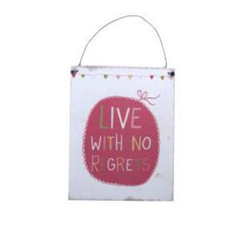 Metal Tin Wall Plaque Decor Sign Inspirational Affirmation - Live Love Beautiful - Picture 4 of 5