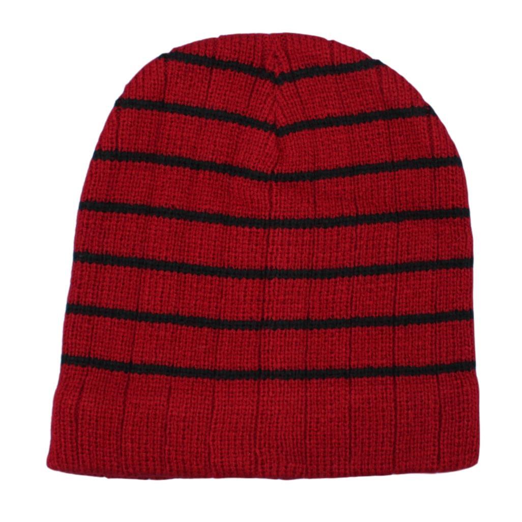 Mens Womens Unisex Beanie Winter Thermal Ski Warm Knitted Sherpa Plain Patterned - Picture 82 of 185
