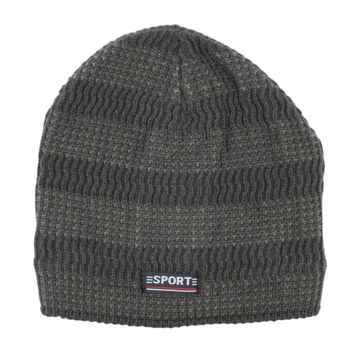 Mens Womens Unisex Beanie Winter Thermal Ski Warm Knitted Sherpa Plain Patterned - Picture 86 of 185