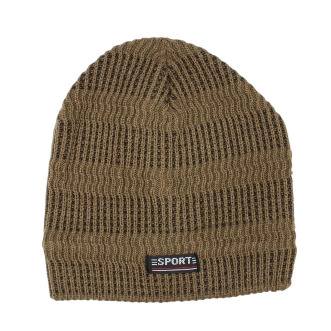 Mens Womens Unisex Beanie Winter Thermal Ski Warm Knitted Sherpa Plain Patterned - Picture 87 of 185