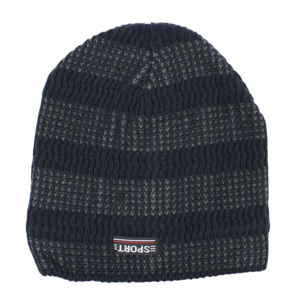 Mens Womens Unisex Beanie Winter Thermal Ski Warm Knitted Sherpa Plain Patterned - Picture 88 of 185