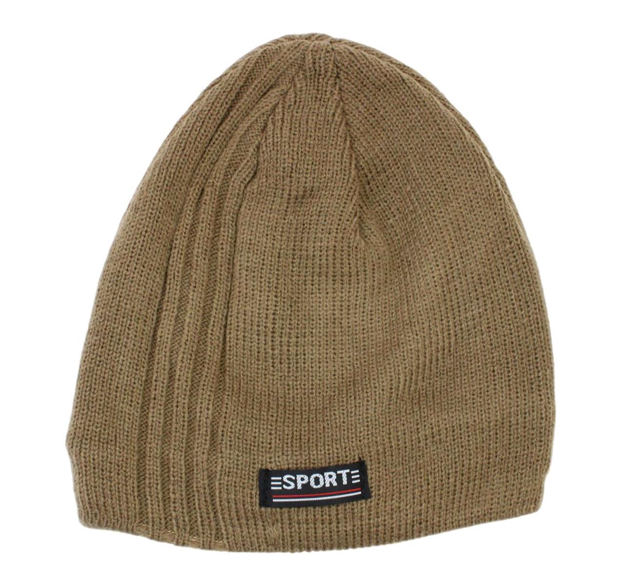Mens Womens Unisex Beanie Winter Thermal Ski Warm Knitted Sherpa Plain Patterned - Picture 129 of 185