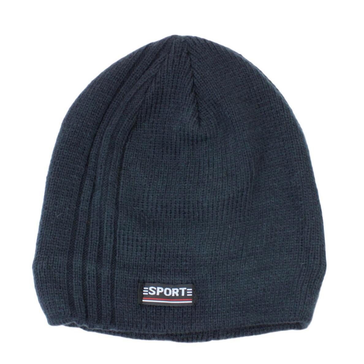Mens Womens Unisex Beanie Winter Thermal Ski Warm Knitted Sherpa Plain Patterned - Picture 130 of 185