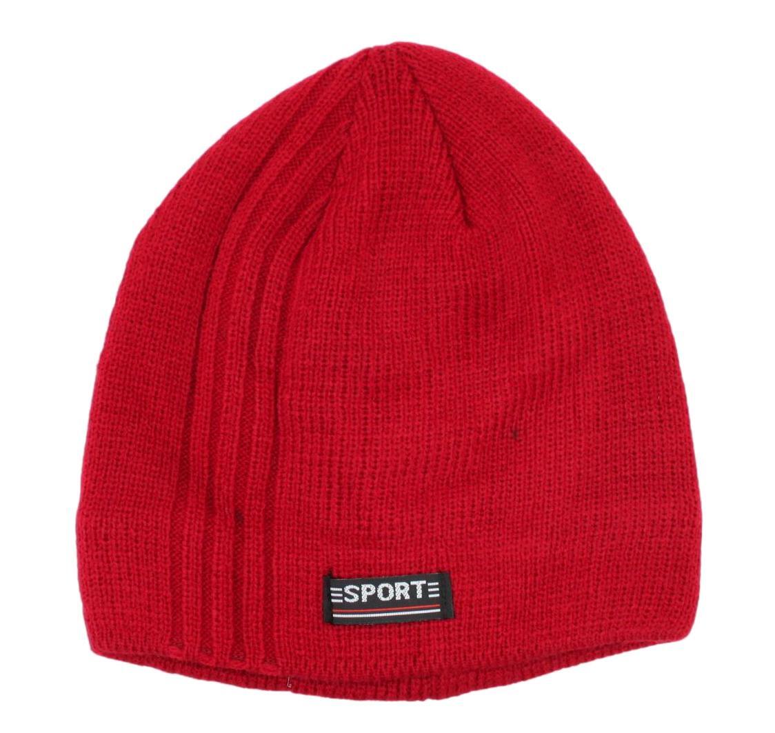 Mens Womens Unisex Beanie Winter Thermal Ski Warm Knitted Sherpa Plain Patterned - Picture 131 of 185