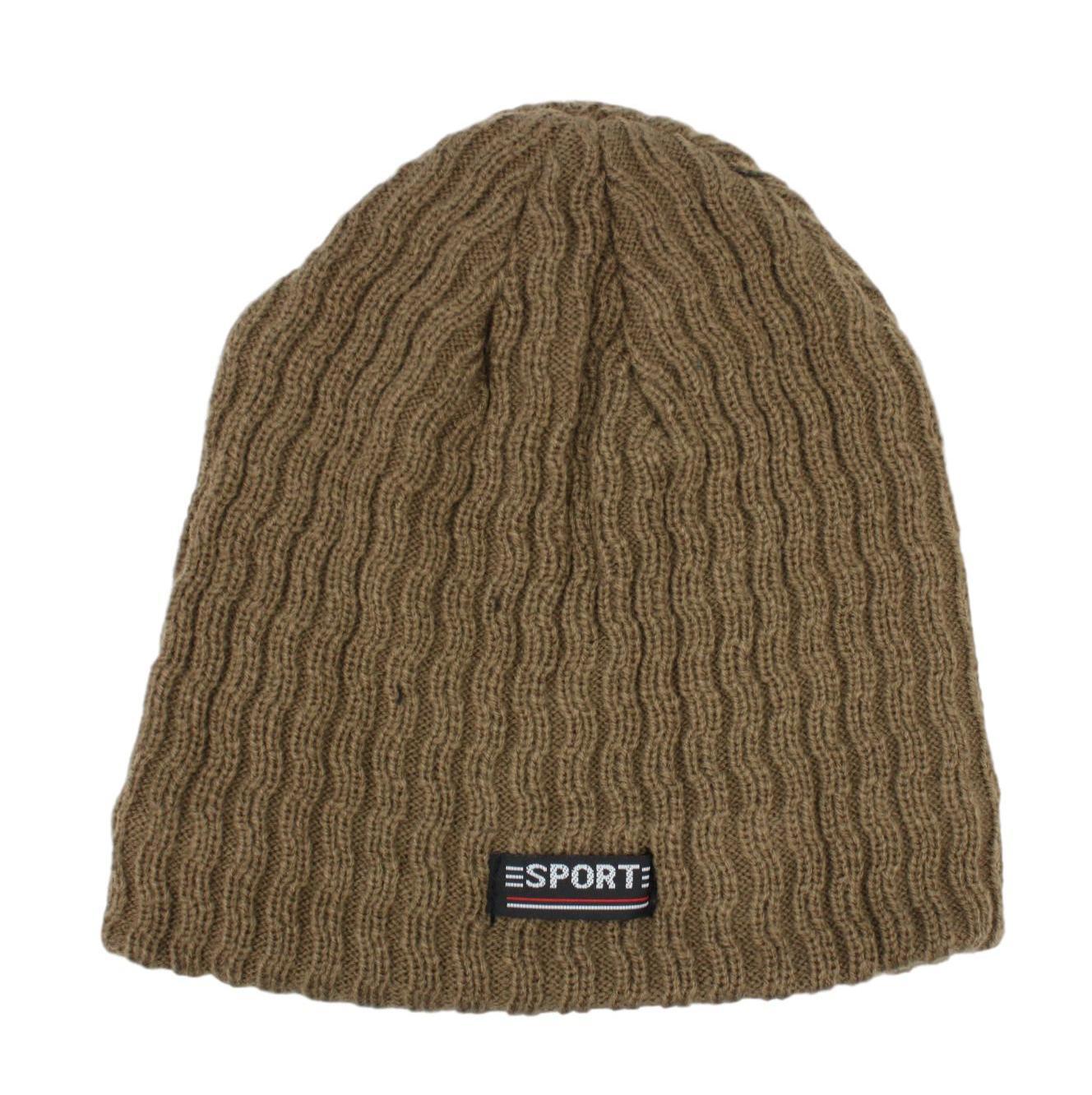 Mens Womens Unisex Beanie Winter Thermal Ski Warm Knitted Sherpa Plain Patterned - Picture 144 of 185