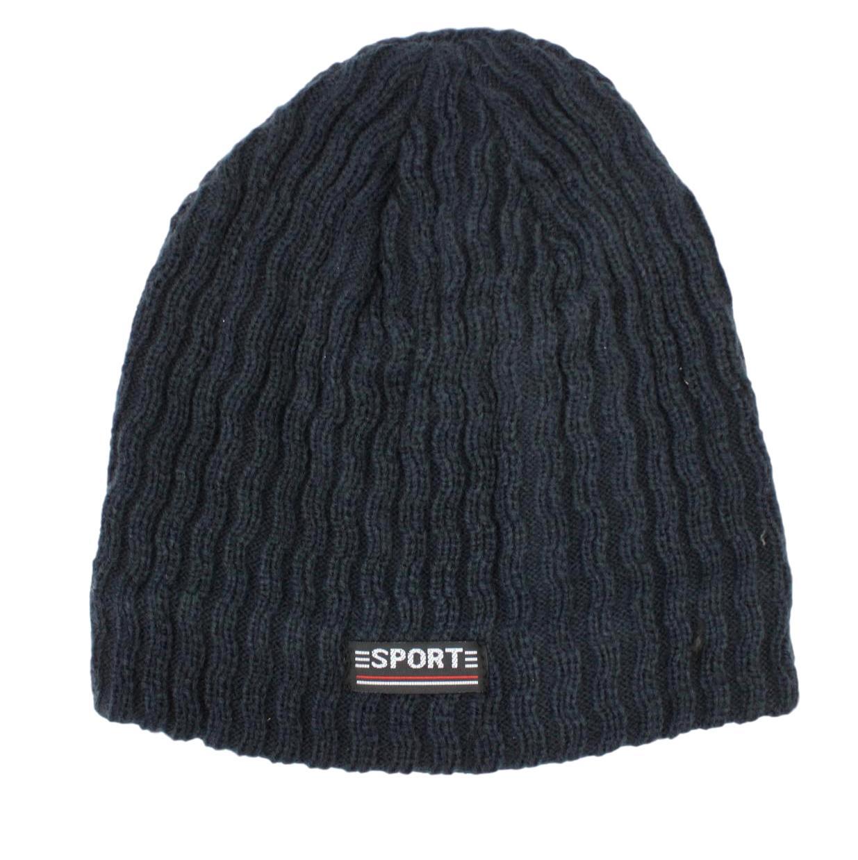 Mens Womens Unisex Beanie Winter Thermal Ski Warm Knitted Sherpa Plain Patterned - Picture 145 of 185