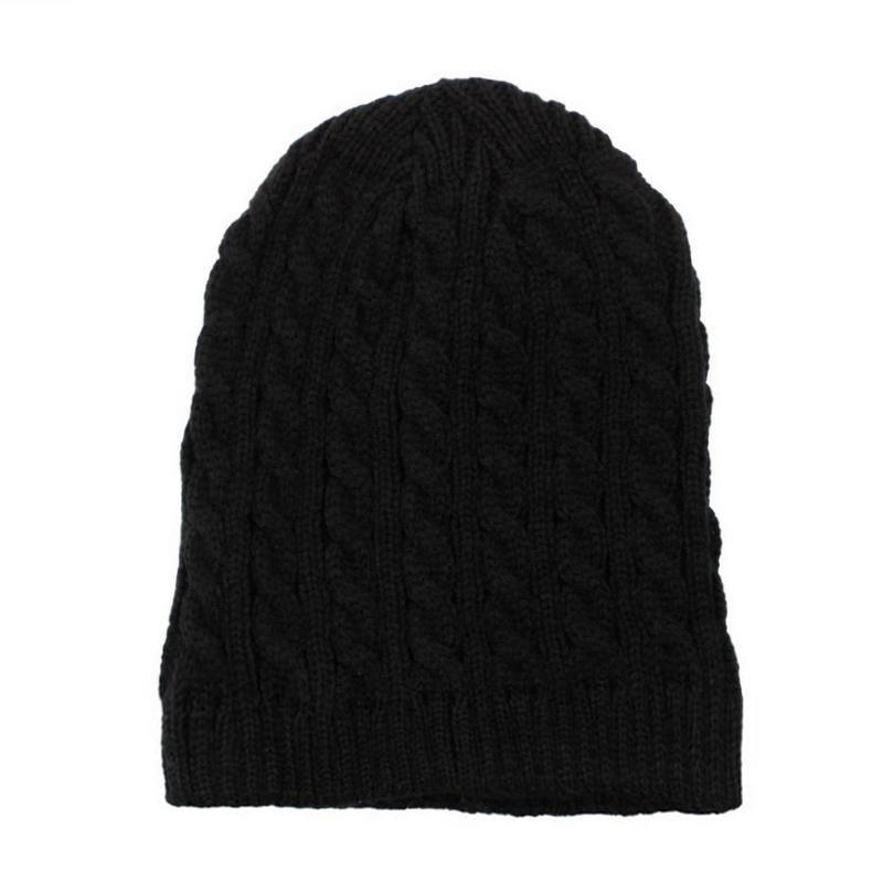 Mens Womens Unisex Beanie Winter Thermal Ski Warm Knitted Sherpa Plain Patterned - Picture 169 of 185