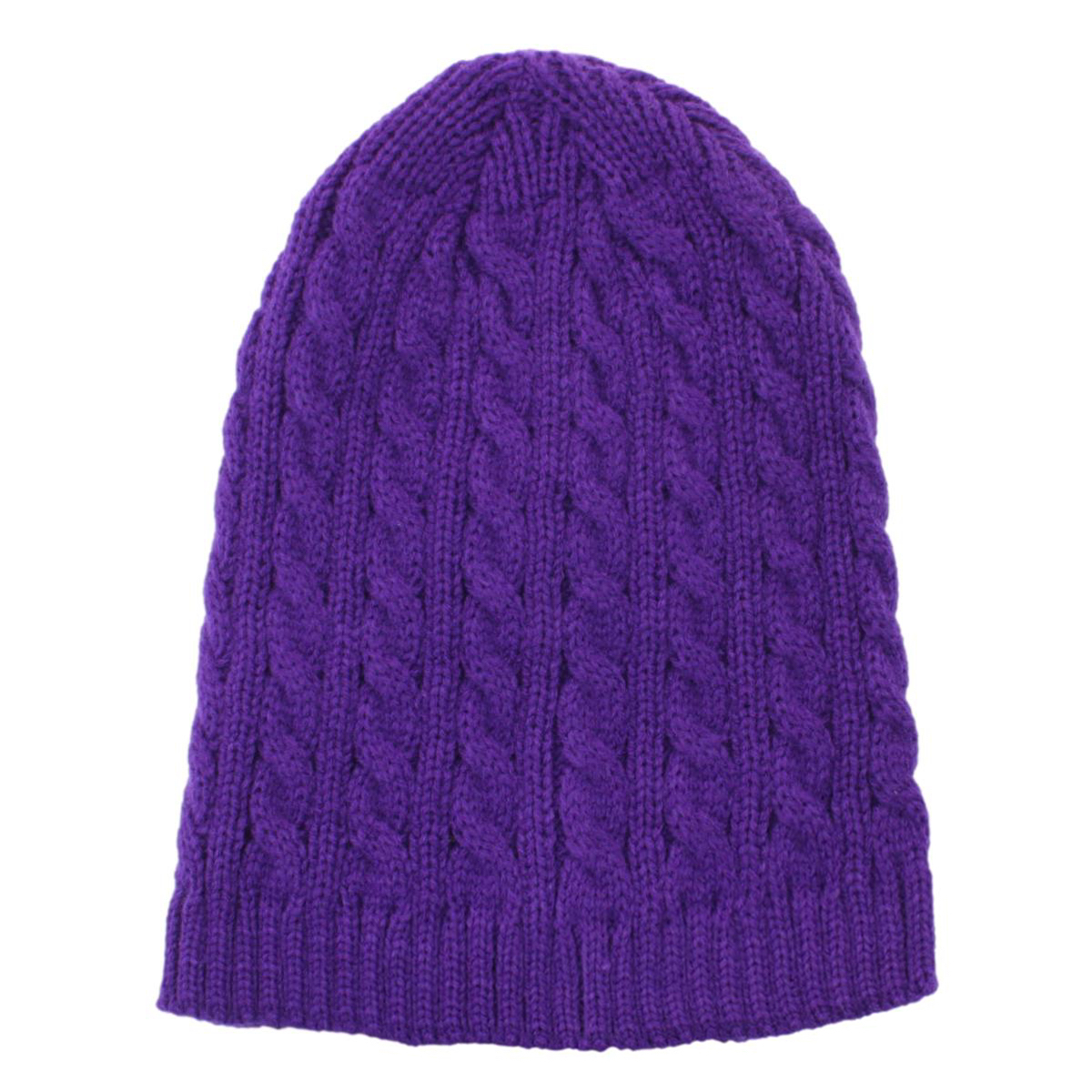 Mens Womens Unisex Beanie Winter Thermal Ski Warm Knitted Sherpa Plain Patterned - Picture 173 of 185